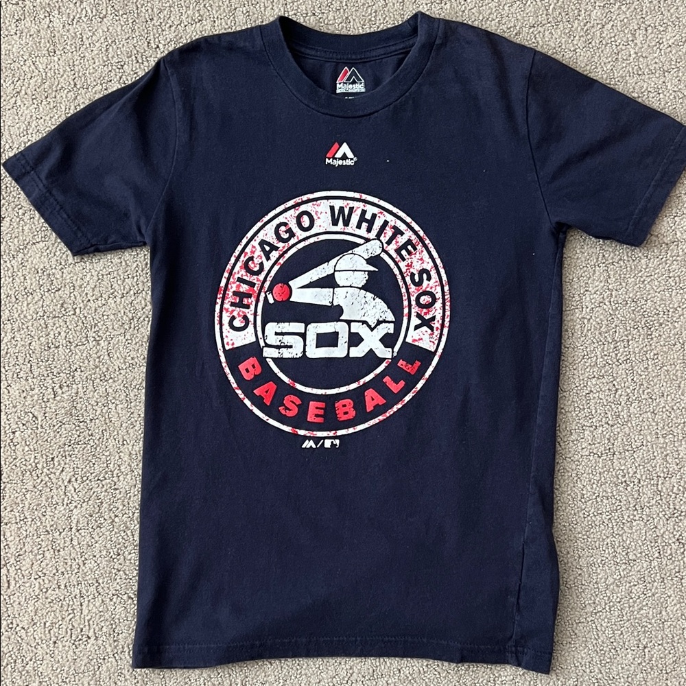 Majestic Navy Chicago White Sox Kids Tee